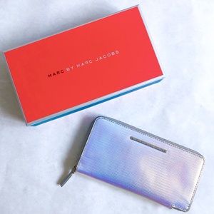 RARE Holographic Marc by Marc Jacobs Long Wallet